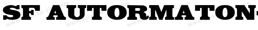 SF AUTORMATON字体转换